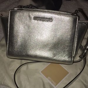 Silver Michael Kors Crossbody